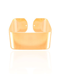 Bracelete Quadrado Liso 2.3 cm Banhado a Ouro 18K